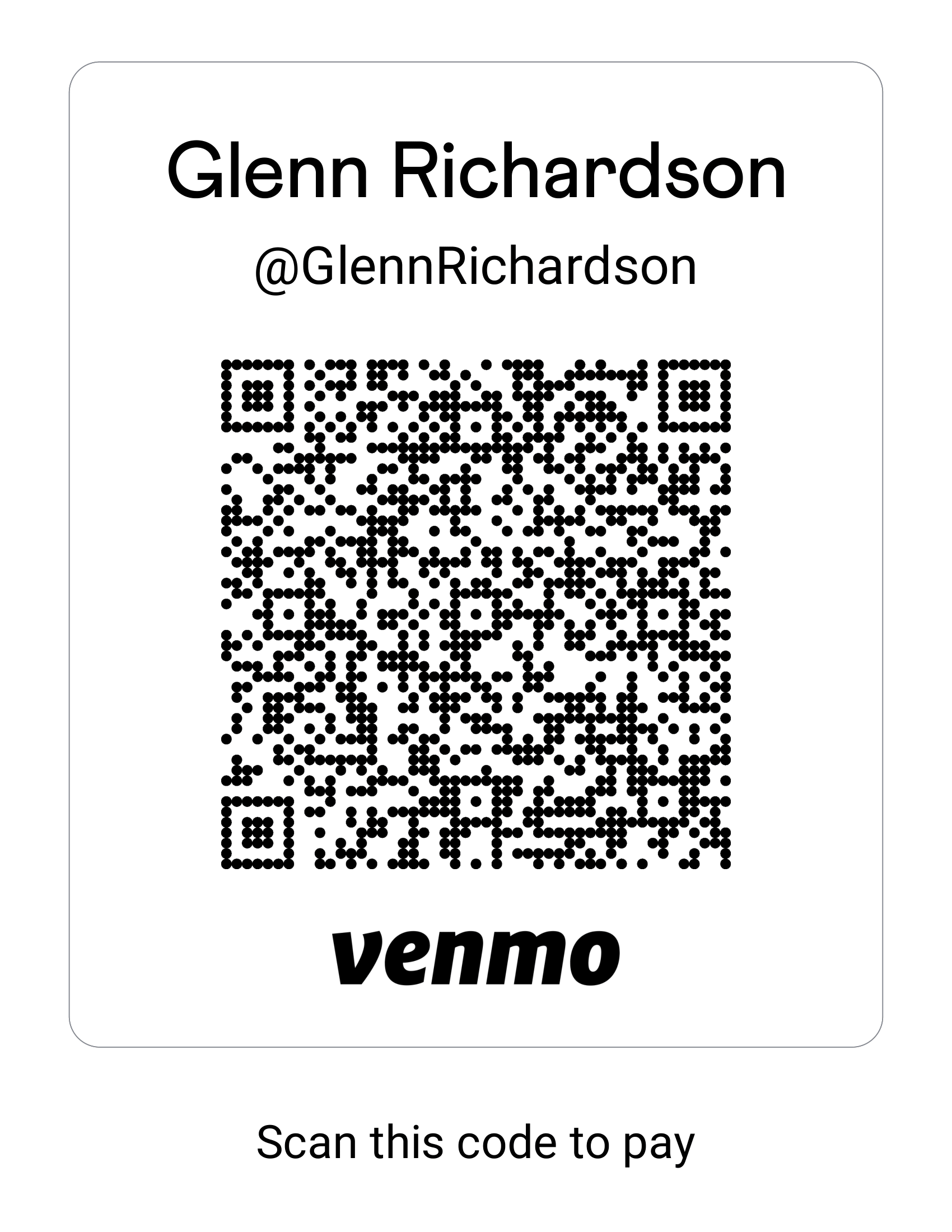 Venmo QR Code